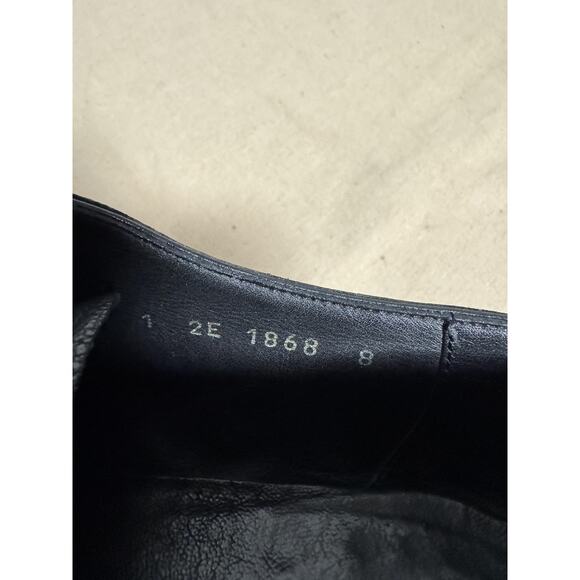 Prada Shoes Mens Size 8 Black Oxford Lace Up Made in Italy Square Toe 2E 1868 - Picture 13 of 15